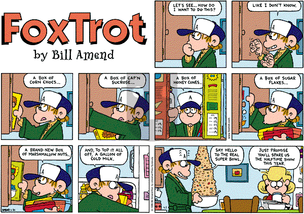 FoxTrot - Sunday January 31, 1999 Comic Strip