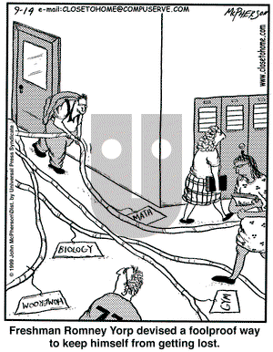 Close to Home on Tuesday September 14, 1999 Comic Strip