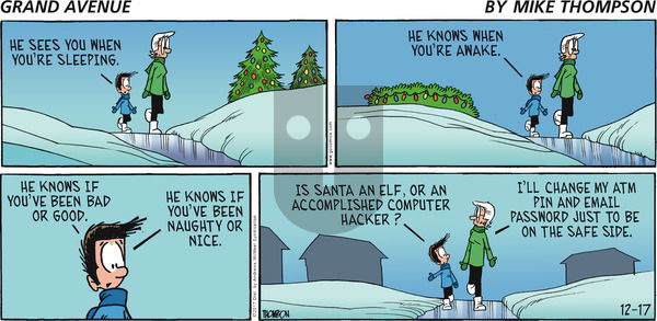 Grand Avenue on Sunday December 17, 2017 Comic Strip