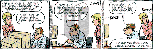 Cleats on Wednesday November 13, 2002 Comic Strip
