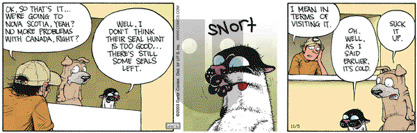 Get Fuzzy on Wednesday November 5, 2003 Comic Strip
