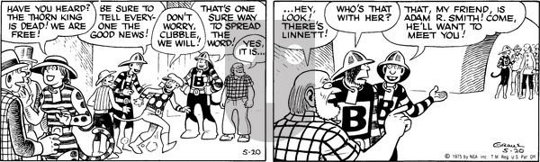 Alley Oop on Tuesday May 20, 1975 Comic Strip