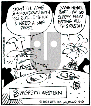 Reality Check on Thursday April 16, 1998 Comic Strip