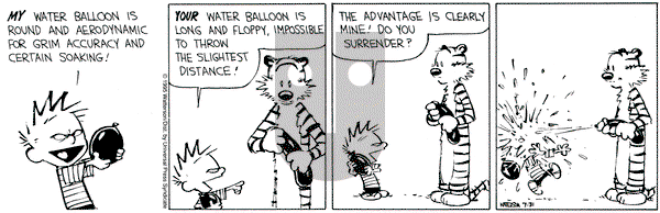 Calvin and Hobbes on Saturday June 8, 1996 Comic Strip