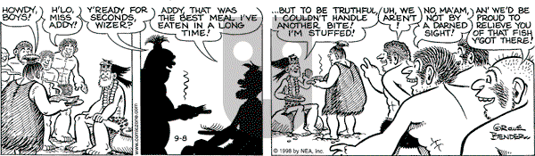 Alley Oop on Tuesday September 8, 1998 Comic Strip