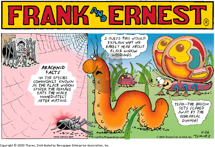 Frank and Ernest on Thursday April 12, 2001 Comic Strip