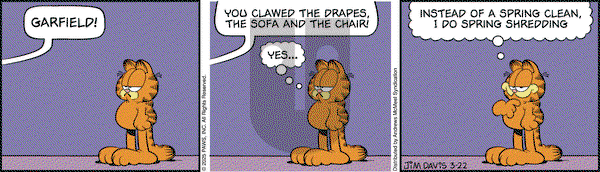 Garfield on Saturday March 22, 2025 Comic Strip