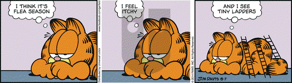 Garfield on Thursday August 7, 2014 Comic Strip
