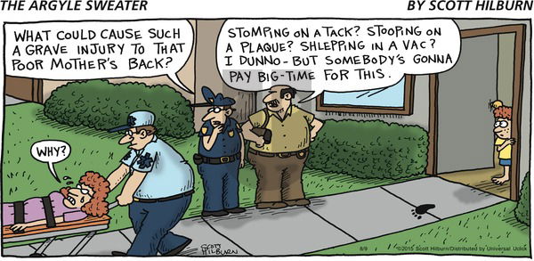The Argyle Sweater on Sunday August 9, 2015 Comic Strip
