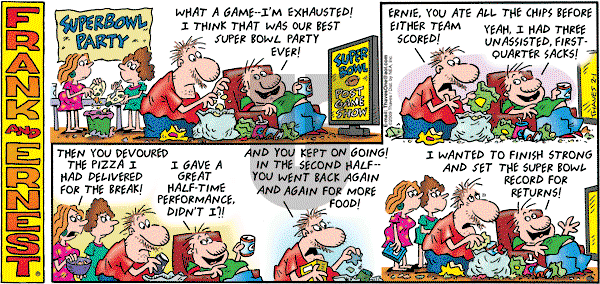 Frank and Ernest on Sunday February 1, 2009 Comic Strip