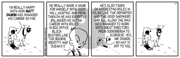 Cow and Boy Classics on Wednesday July 4, 2007 Comic Strip