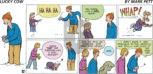 Lucky Cow on Sunday January 21, 2007 Comic Strip