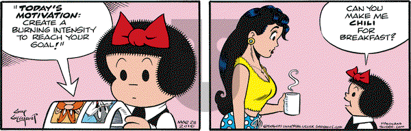 Nancy on Monday March 28, 2016 Comic Strip