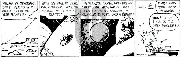 Calvin and Hobbes - Wednesday September 18, 2024 Comic Strip