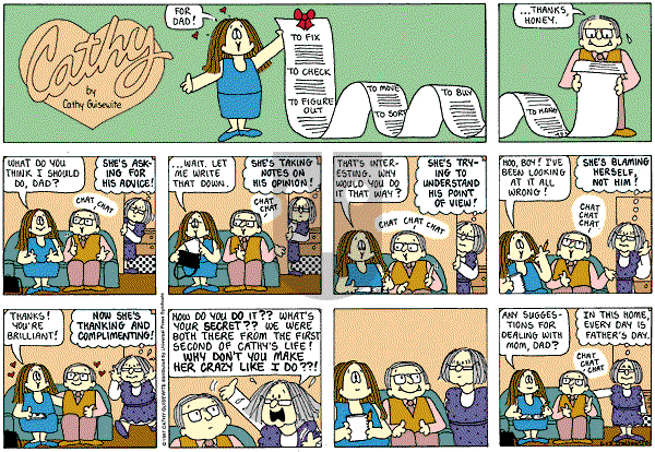 Cathy Classics - Sunday June 15, 1997 Comic Strip
