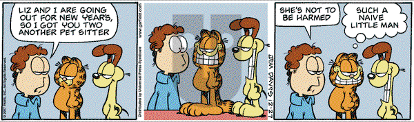 Garfield on Thursday December 27, 2007 Comic Strip