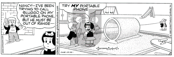 Nancy - Saturday June 13, 1998 Comic Strip