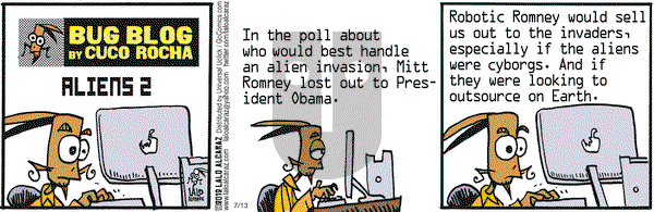 La Cucaracha on Friday July 13, 2012 Comic Strip