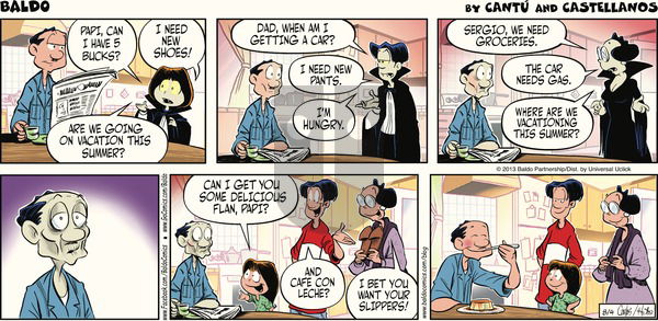 Baldo on Sunday August 4, 2013 Comic Strip