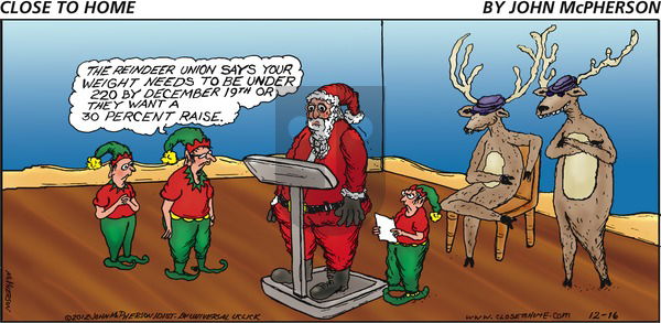Close to Home on Sunday December 16, 2012 Comic Strip