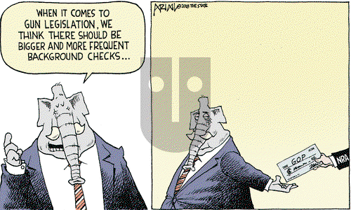 Robert Ariail on Wednesday February 21, 2018 Comic Strip