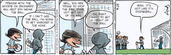 Cleats - Tuesday September 25, 2007 Comic Strip