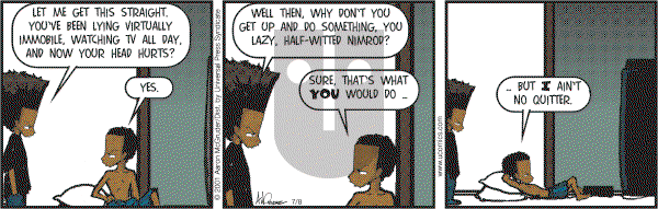 The Boondocks on Saturday July 8, 2006 Comic Strip