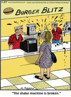 Close to Home - Thursday November 24, 2022 Comic Strip
