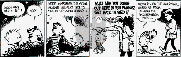 Calvin and Hobbes on Thursday April 3, 1986 Comic Strip