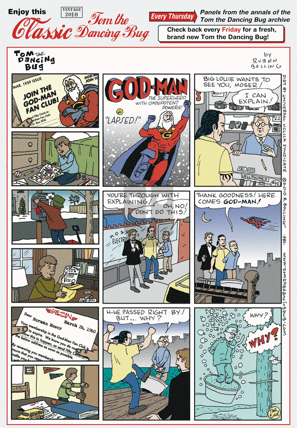 Tom the Dancing Bug on Thursday October 23, 2014 Comic Strip