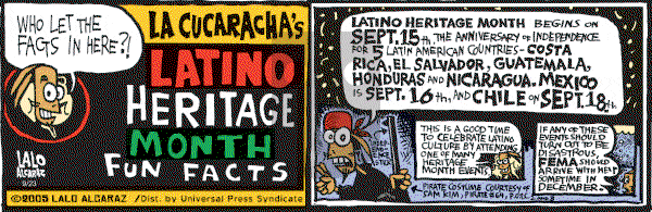 La Cucaracha on Friday September 23, 2005 Comic Strip