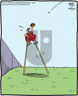 In the Bleachers on Monday May 29, 2017 Comic Strip