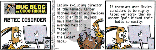 La Cucaracha on Friday October 12, 2012 Comic Strip