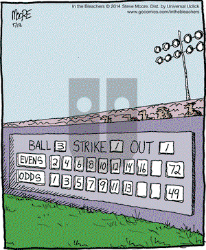 In the Bleachers on Monday May 12, 2014 Comic Strip