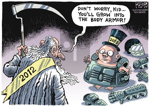 Rob Rogers on Sunday December 30, 2012 Comic Strip