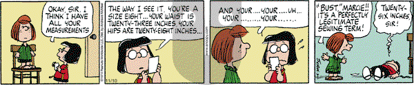 Peanuts - Wednesday November 10, 2021 Comic Strip