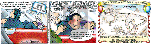 Alley Oop on Friday March 13, 2009 Comic Strip