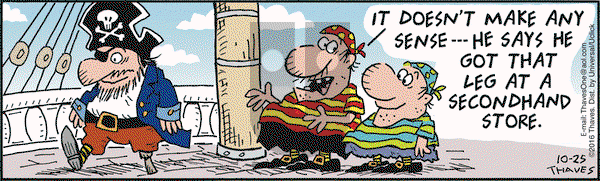 Frank and Ernest on Tuesday October 25, 2016 Comic Strip