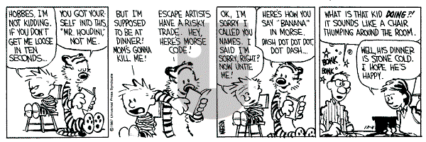 Calvin and Hobbes - Friday December 4, 1987 Comic Strip