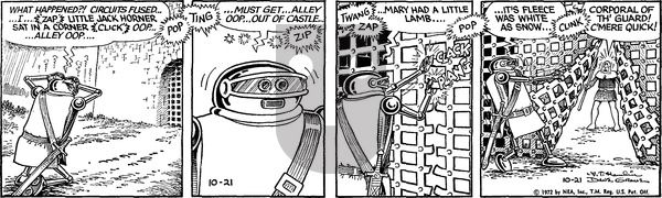 Alley Oop on Saturday October 21, 1972 Comic Strip