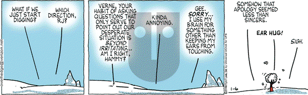 Over the Hedge on Monday January 6, 2014 Comic Strip