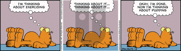 Garfield on Monday January 8, 2018 Comic Strip