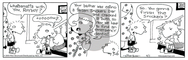 Soup to Nutz - Old on Monday August 7, 2000 Comic Strip