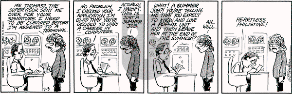 Doonesbury - Monday July 3, 1972 Comic Strip