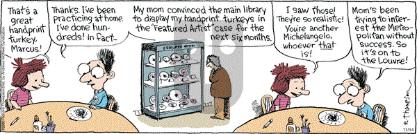 Cul de Sac on Thursday November 14, 2019 Comic Strip