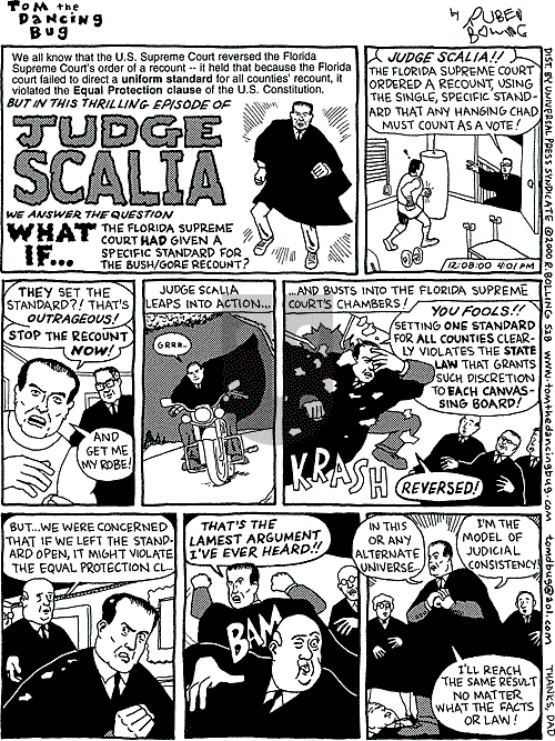 Tom the Dancing Bug on Saturday December 30, 2000 Comic Strip