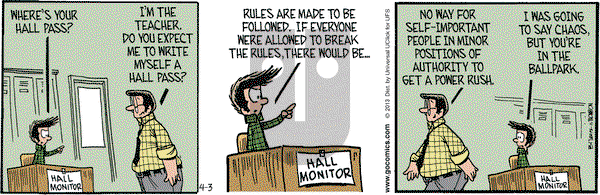 Grand Avenue on Wednesday April 3, 2013 Comic Strip