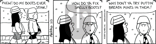 The Born Loser on Saturday February 3, 2007 Comic Strip