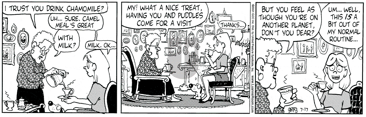 Luann - Tuesday July 17, 2001 Comic Strip