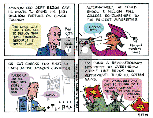 Ted Rall on Thursday May 17, 2018 Comic Strip